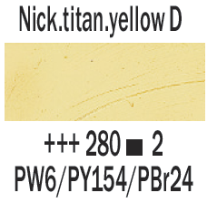 Profesjonalna Farba Olejna Rembrandt 40ml Nickel Titanium Yellow Deep