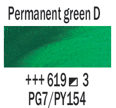 Profesjonalna Farba Olejna Rembrandt 40ml Permanent Green Deep