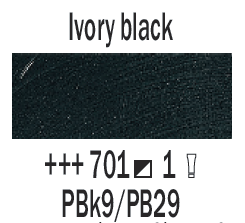 Profesjonalna Farba Olejna Rembrandt 40ml Ivory Black
