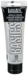 Farba Akrylowa Liquitex Basics Silver