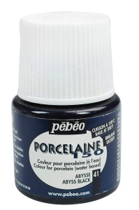 Farba Pebeo Porcelaine 150 Abyss Black