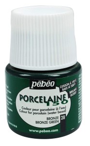 Farba Pebeo Porcelaine 150 Bronze Green