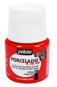 Farba Pebeo Porcelaine 150 Coral Red