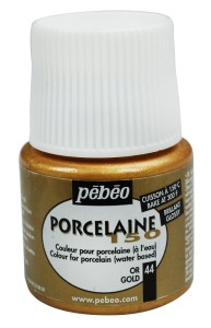 Farba Pebeo Porcelaine 150 Gold