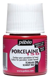 Farba Pebeo Porcelaine 150 Scarlet Red
