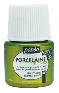 Farba Pebeo Porcelaine 150 Shimmer Bronze