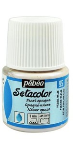 Farba do Tkanin Pebeo Setacolor Opaque Pearl Blue