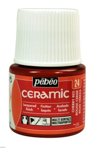 Farba Pebeo Ceramic Cherry Red