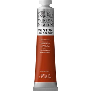 Studyjna Farba Olejna Winton 200ml Burnt Sienna