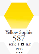  Sennelier Akwarela 1/2 Kostki Yellow Sophie