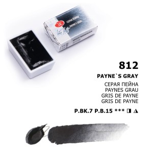 Białe Noce Farby Akwarelowe Kostki Payne's Grey