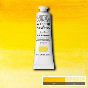 Farba Artists' Oil Colour Winsor & Newton Transparent Yellow