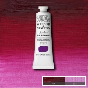 Farba Artists' Oil Colour Winsor & Newton Permanent Magenta