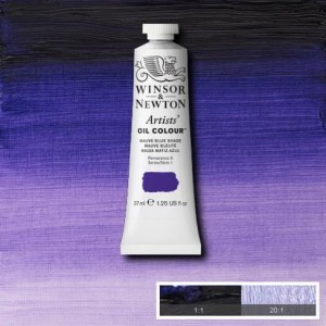 Farba Artists' Oil Colour Winsor & Newton Mauve Blue Shade 