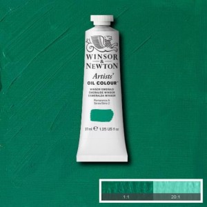 Farba Artists' Oil Colour Winsor & Newton Winsor Emerald