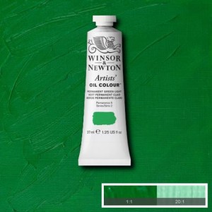 Farba Artists' Oil Colour Winsor & Newton Permanent Green Light