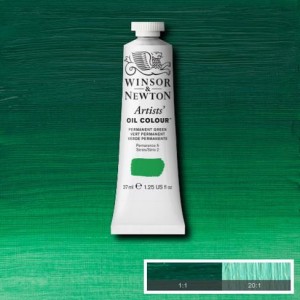 Farba Artists' Oil Colour Winsor & Newton Permanent Green 