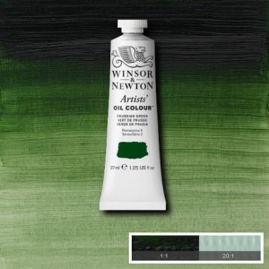 Farba Artists' Oil Colour Winsor & Newton Prussian Green