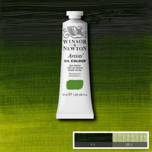 Farba Artists' Oil Colour Winsor & Newton Sap Green