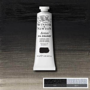 Farba Artists' Oil Colour Winsor & Newton Charcoal Grey