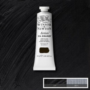 Farba Artists' Oil Colour Winsor & Newton Ivory Black