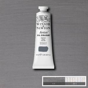Farba Artists' Oil Colour Winsor & Newton Pewter 