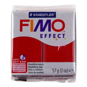 Masa Fimo Effect 56g Glitter Red