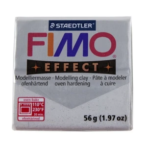 Masa Fimo Effect 56g Glitter Silver