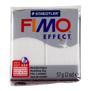 Masa Fimo Effect 56g Glitter White