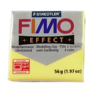 Masa Fimo Effect 56g Translucent Yellow