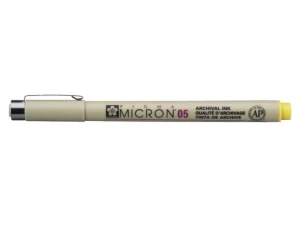 Cienkopis Techniczny Sakura Pigma Micron 05 Żółty