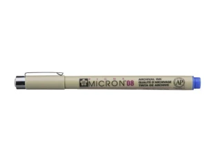 Cienkopis Techniczny Sakura Pigma Micron 08 Niebieski