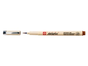 Cienkopis Techniczny Sakura Pigma Micron Brush Jasnobrązowy