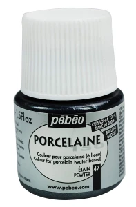 Farba Pebeo Porcelaine 150 Pewter