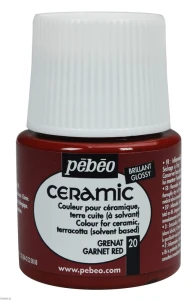 Farba Pebeo Ceramic Garnet Red