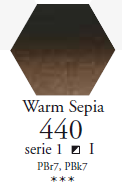  Sennelier Akwarela 1/2 Kostki  Warm Sepia