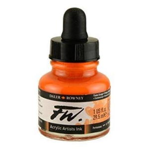 Tusz Akrylowy FW Daler-Rowney Flame Orange
