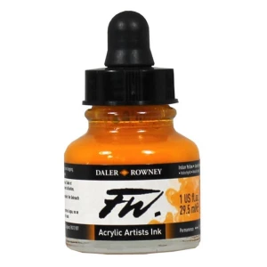 Tusz Akrylowy FW Daler-Rowney Indian Yellow