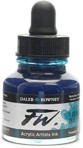 Tusz Akrylowy FW Daler-Rowney Marine Blue 