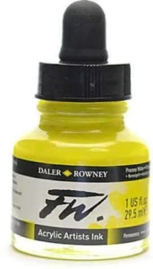 Tusz Akrylowy FW Daler-Rowney Process Yellow