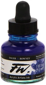 Tusz Akrylowy FW Daler-Rowney Rowney Blue