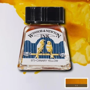 Tusz Kreślarski Winsor & Newton 14ml Canary Yellow