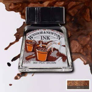 Tusz Kreślarski Winsor & Newton 14ml Peat Brown