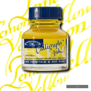 Winsor & Newton Tusz do Kaligrafii Lemon Yellow