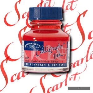 Winsor & Newton Tusz do Kaligrafii Scarlet