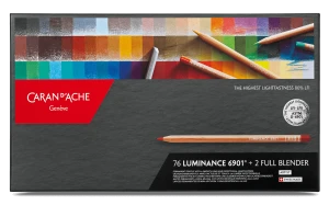 Caran D'ache Zestaw Kredek Luminance 76kolory + 2 blendery