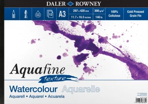 Daler-Rowney Aquafine Texture A3 Papier do Akwareli Tekstura