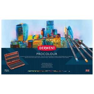 Derwent Kredki  Procolour 72 Kolory (drewniane opakowanie)