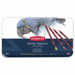 Derwent Pastele w Ołówku 72 Kolory (metalowe opakowanie)
