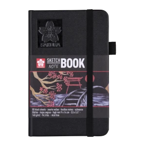 Sakura Szkicownik 9x14 Sketch Note Book (czarne kartki)